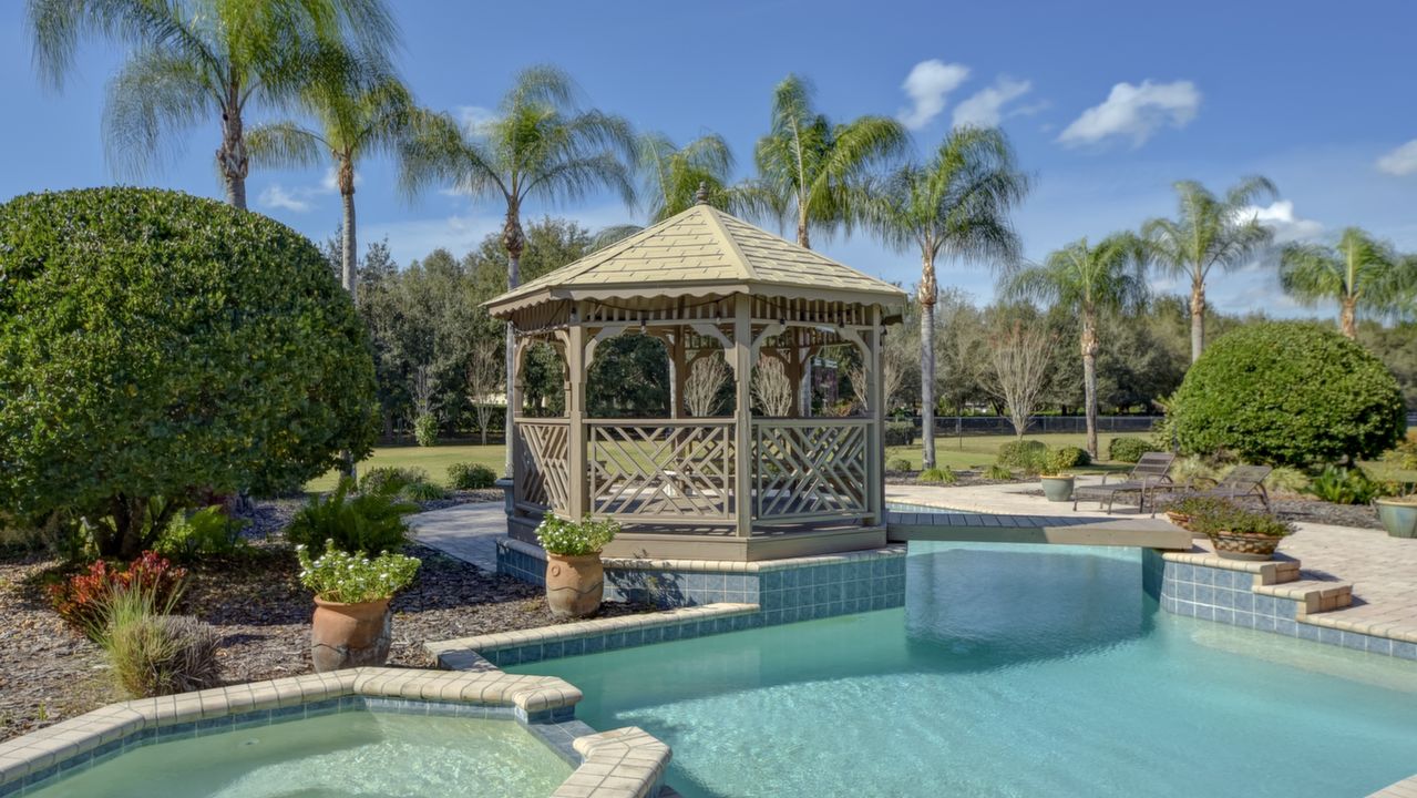 Pool Spa and Gazebo
